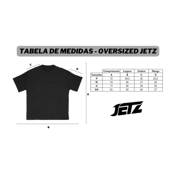 Camiseta Oversized Jetz Black WorldWide - Imagem 5